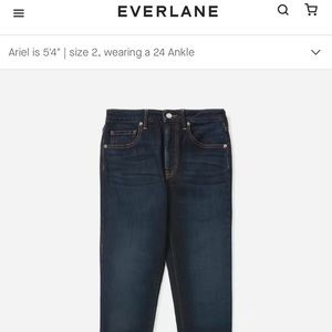 Worn only once Everlane High-Waist skinny jeans 34 crop